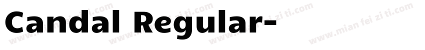 Candal Regular字体转换
